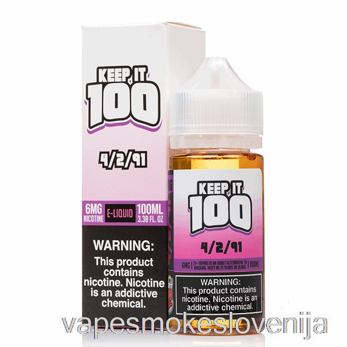 Vape Petrol 4/2/91 - Keep It 100 E-tekočina - 100 Ml 6 Mg